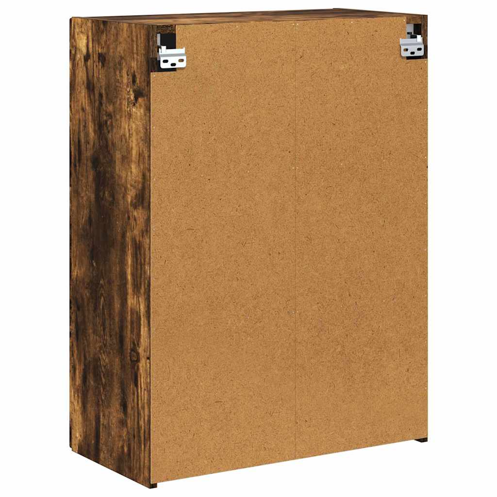 Dulap TV de perete Pe perete Stejar fumuriu 59,5 x 31 x 80 cm — imaginea 9