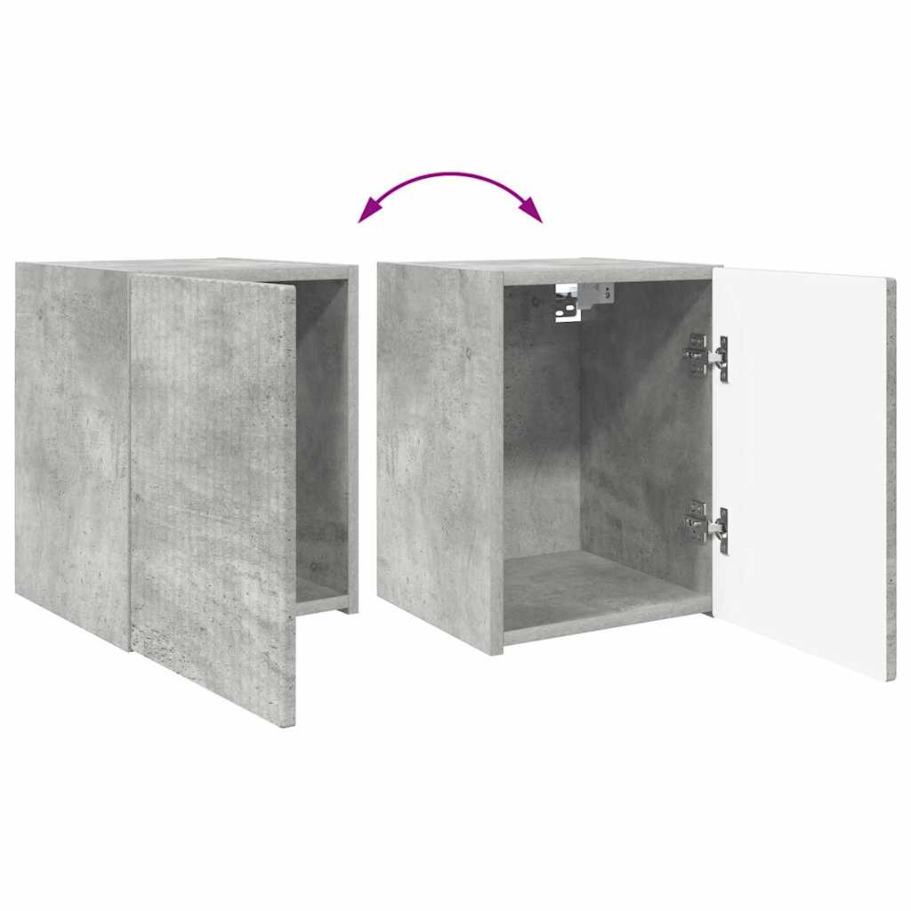 Dulap TV de perete Beton 30 x 31 x 40 cm Lemn compozit — imaginea 13