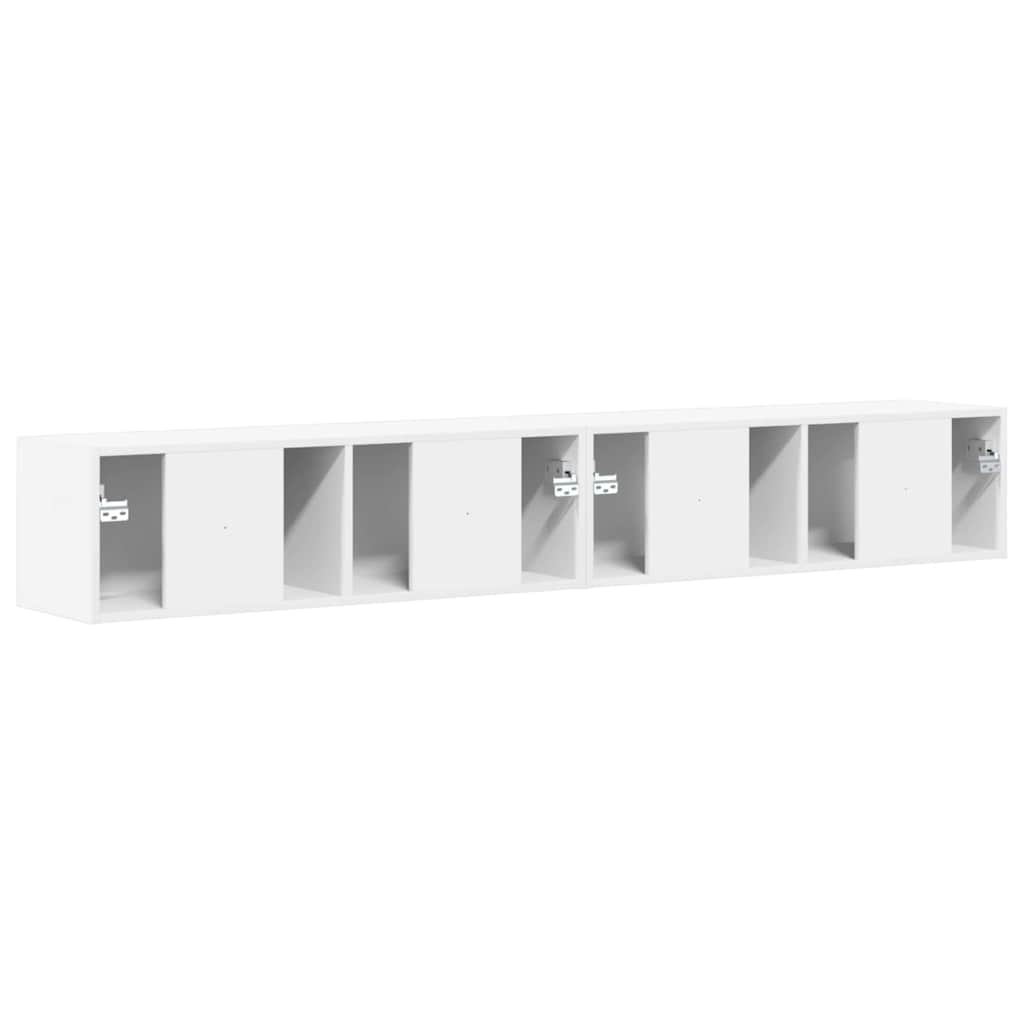 Dulap TV de perete 2 pcs Alb 60 x 31 x 29.5 cm Lemn compozit — imaginea 10