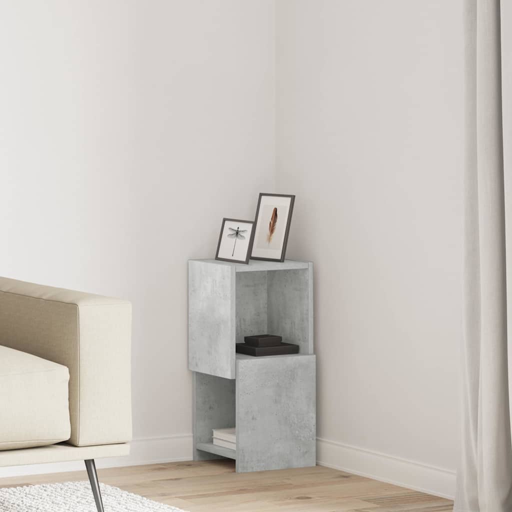 Dulap de colt Alb 25,5x25x55cm Lemn compozit — imaginea 2