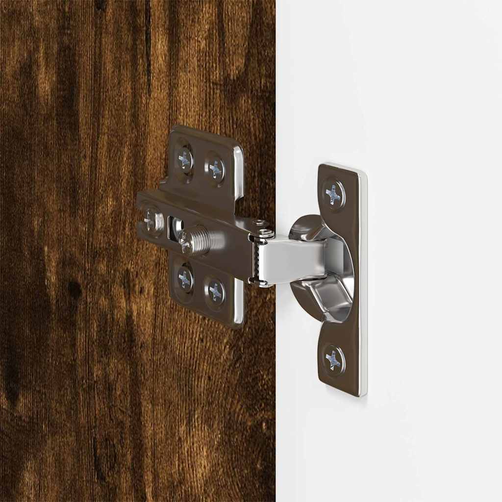 Dulap TV de perete Pe perete Stejar fumuriu 59,5 x 31 x 80 cm — imaginea 11