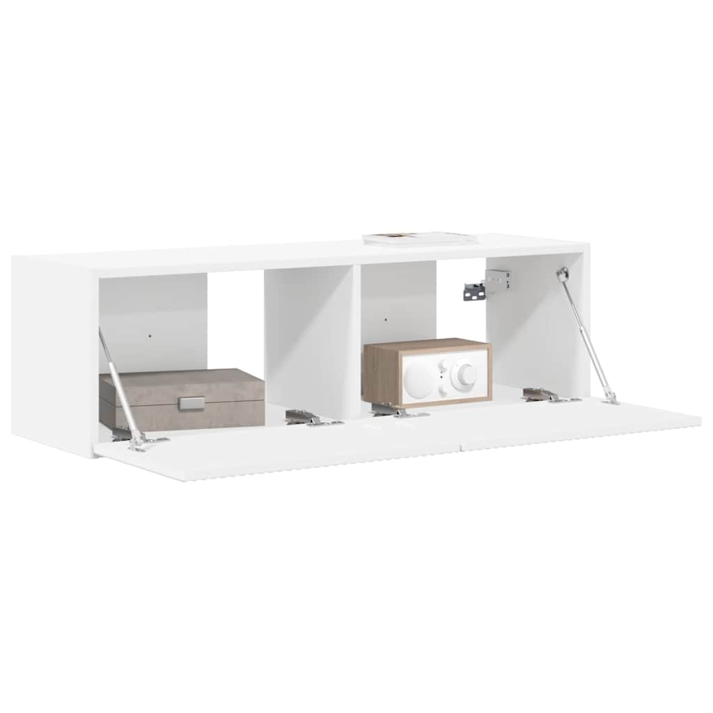 Dulap TV de perete Alb 60 x 31 x 29.5 cm Lemn compozit — imaginea 4