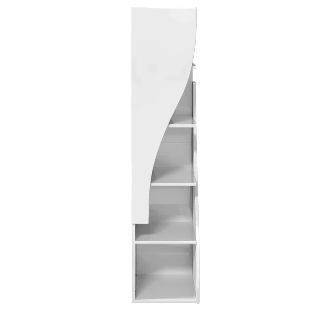 Dulap de colt Alb 32x32x140cm Lemn compozit — imaginea 7