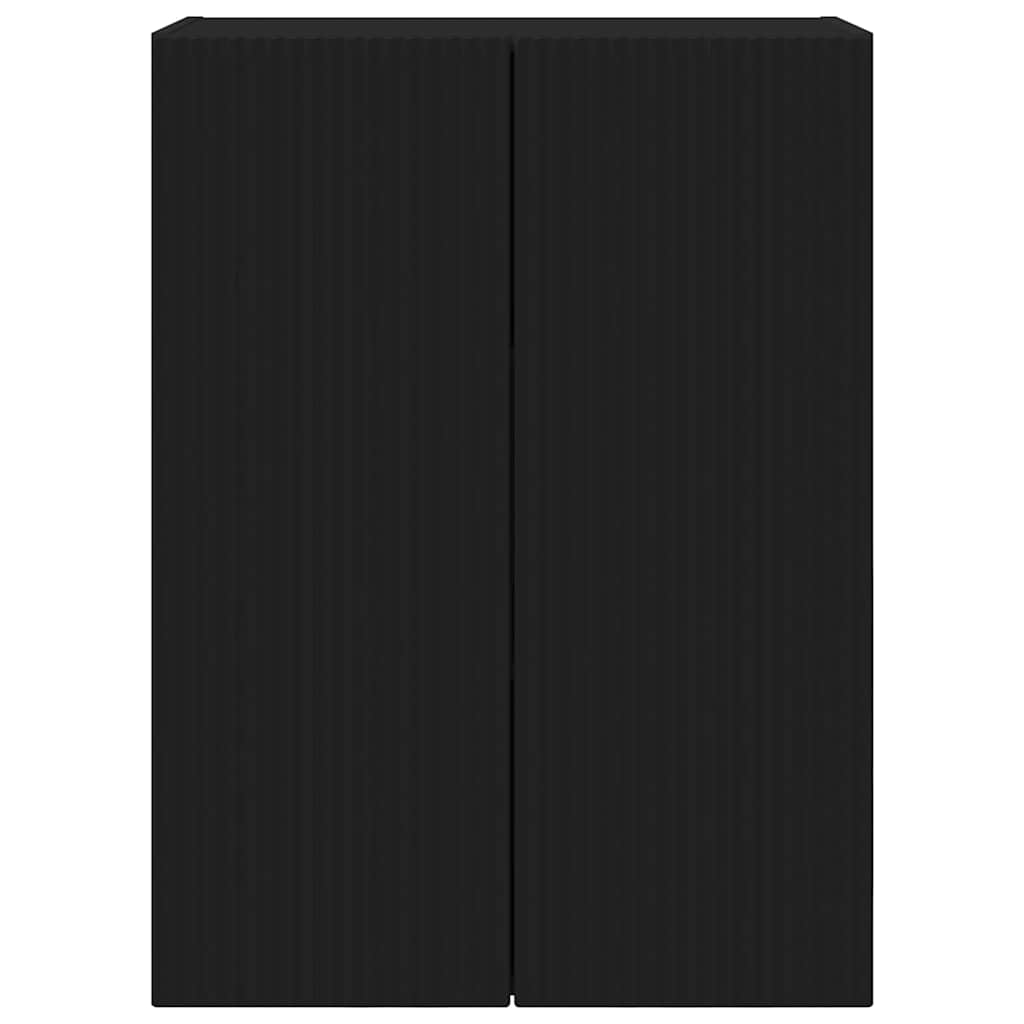 Dulap TV de perete Negru 59,5 x 31 x 80 cm Lemn compozit — imaginea 7