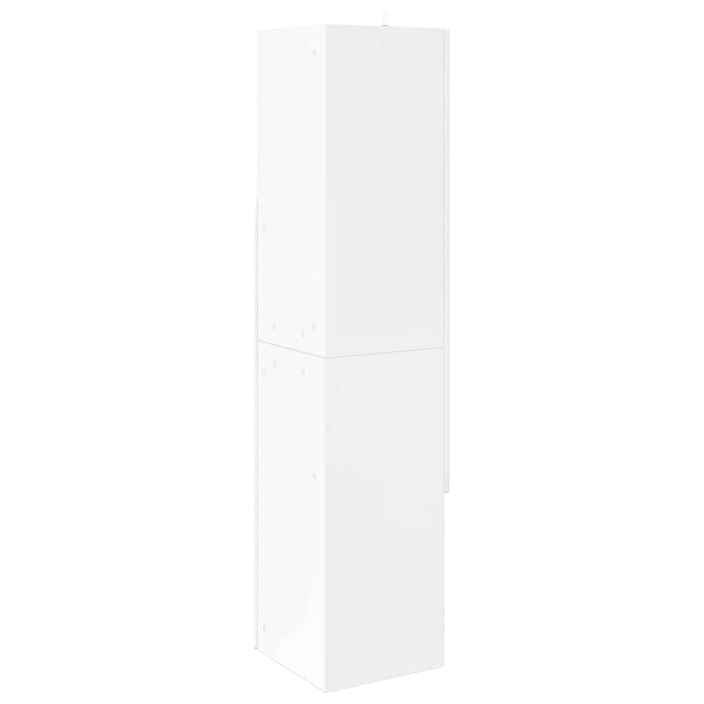 Dulap de colt Alb 32x32x140cm Lemn compozit — imaginea 8