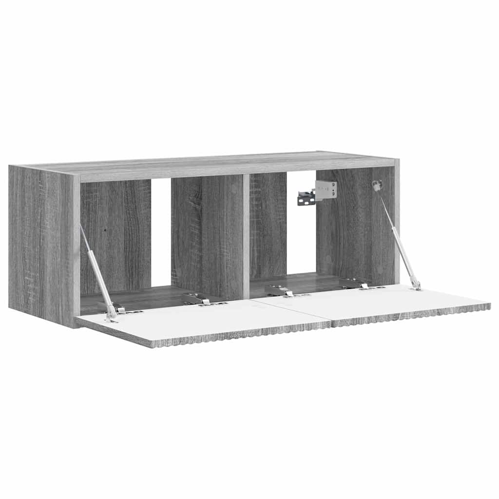 Dulap TV de perete Gri Sonoma 60 x 31 x 29.5 cm Lemn compozit — imaginea 6