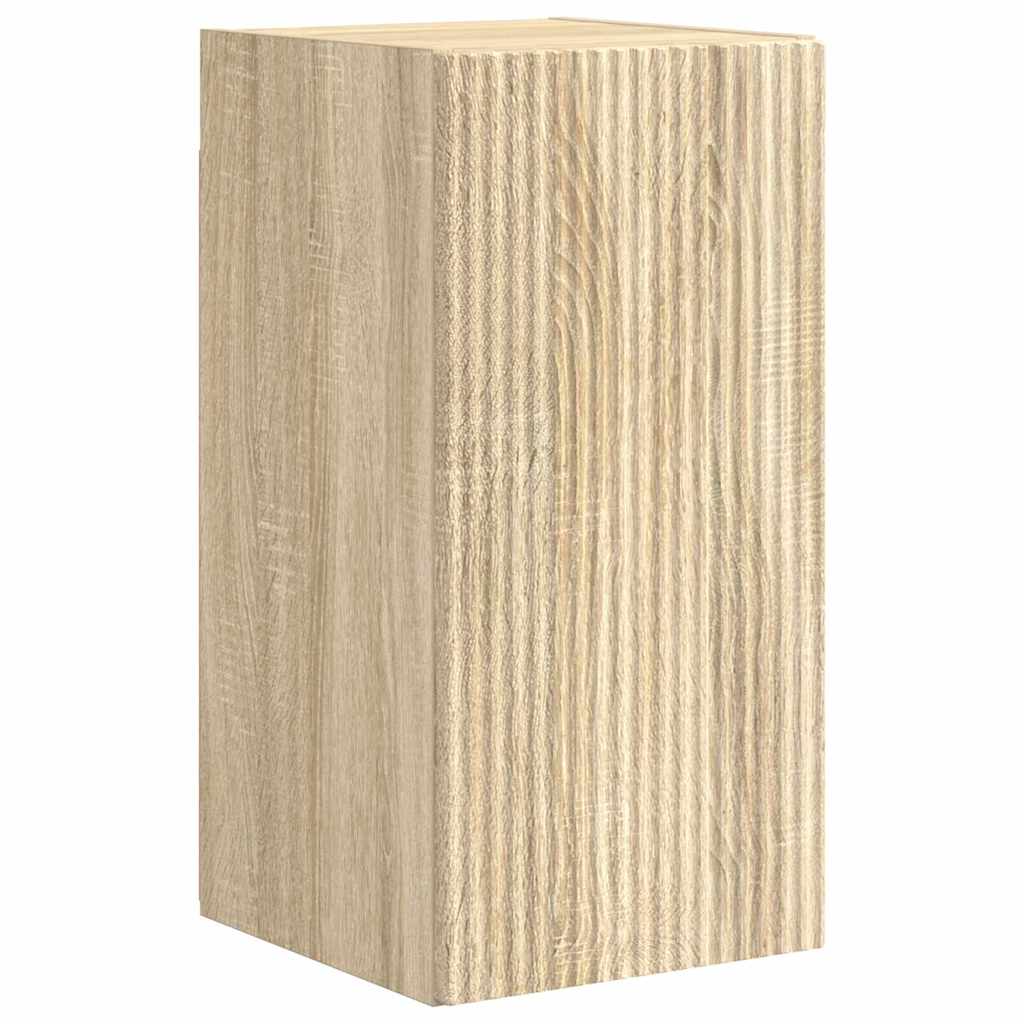 Dulap TV de perete 2 pcs Sonoma 30 x 31 x 60 cm Lemn compozit — imaginea 6