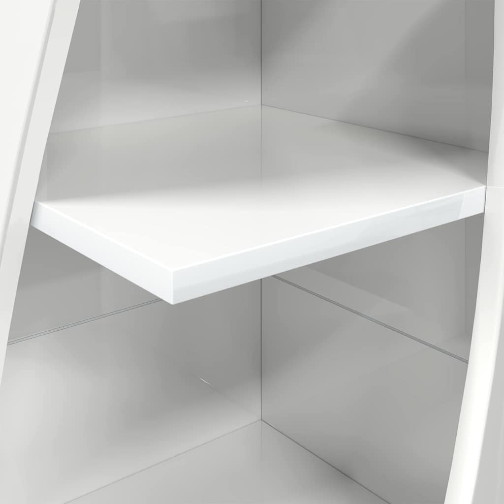Dulap de colt Alb 32x32x140cm Lemn compozit — imaginea 9