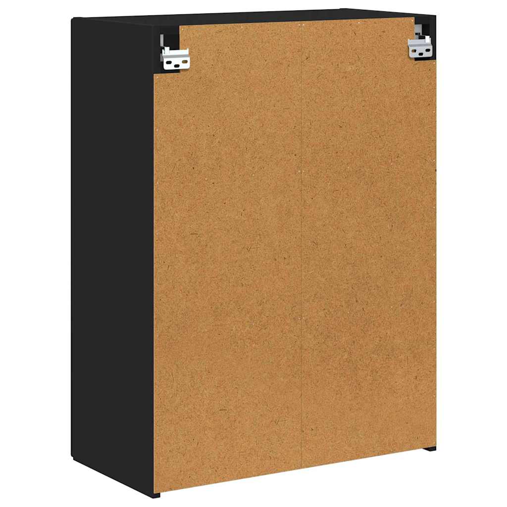 Dulap TV de perete Negru 59,5 x 31 x 80 cm Lemn compozit — imaginea 9