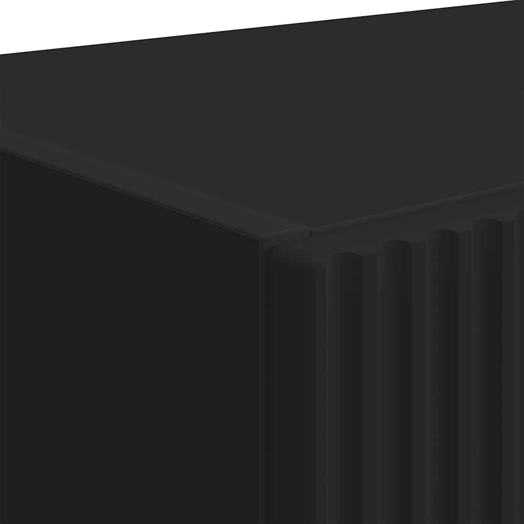 Dulap TV de perete Negru 59,5 x 31 x 80 cm Lemn compozit — imaginea 10