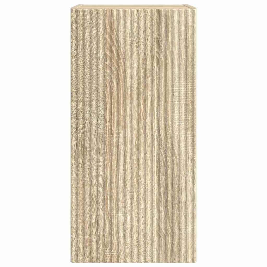 Dulap TV de perete 2 pcs Sonoma 30 x 31 x 60 cm Lemn compozit — imaginea 8