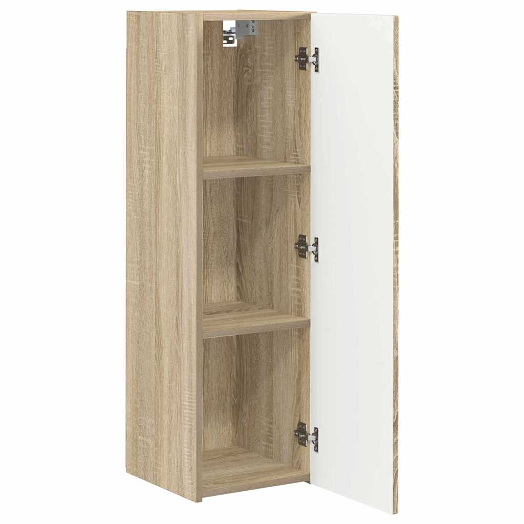 Dulap TV de perete 2 pcs Sonoma 30 x 31 x 100 cm Lemn compozit — imaginea 7
