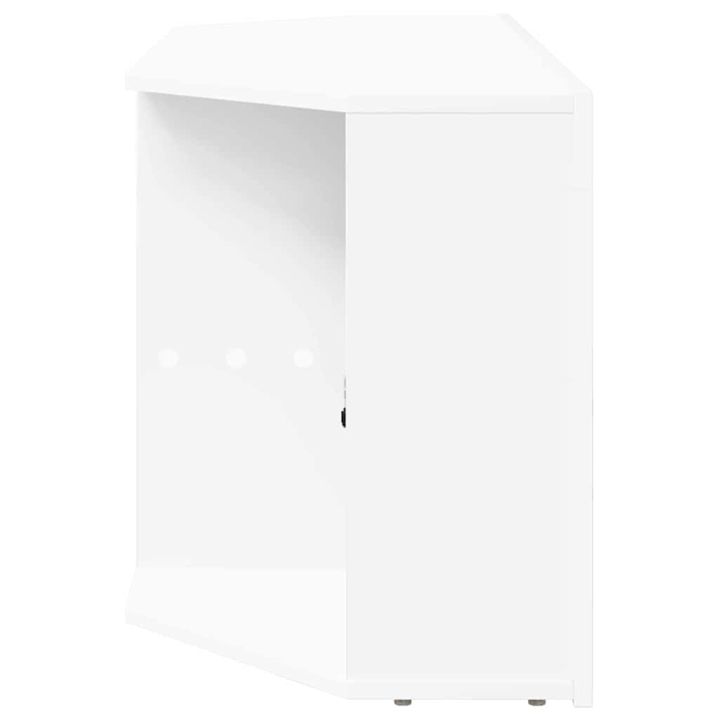 Sifonier LED pentru TV coltar Pe perete Alb 100 x 40 x 50 cm — imaginea 10