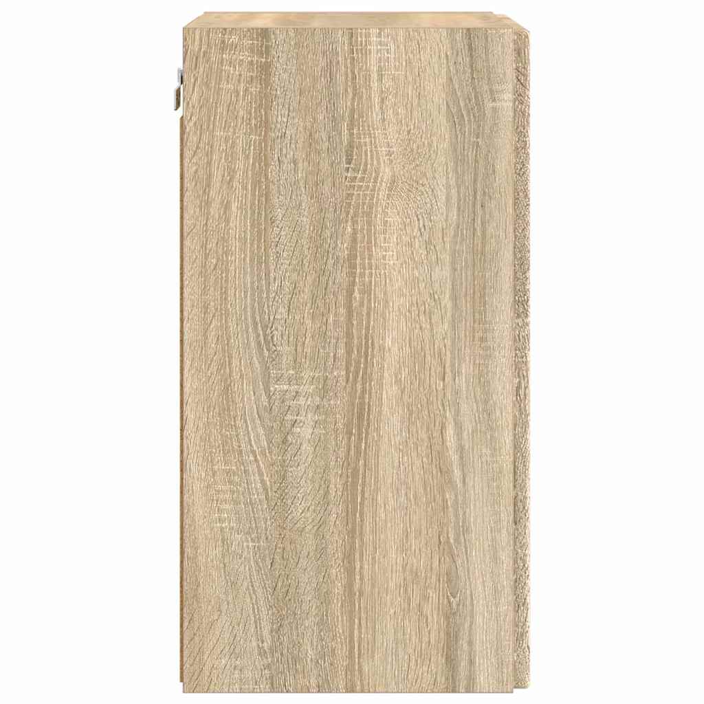 Dulap TV de perete 2 pcs Sonoma 30 x 31 x 60 cm Lemn compozit — imaginea 9