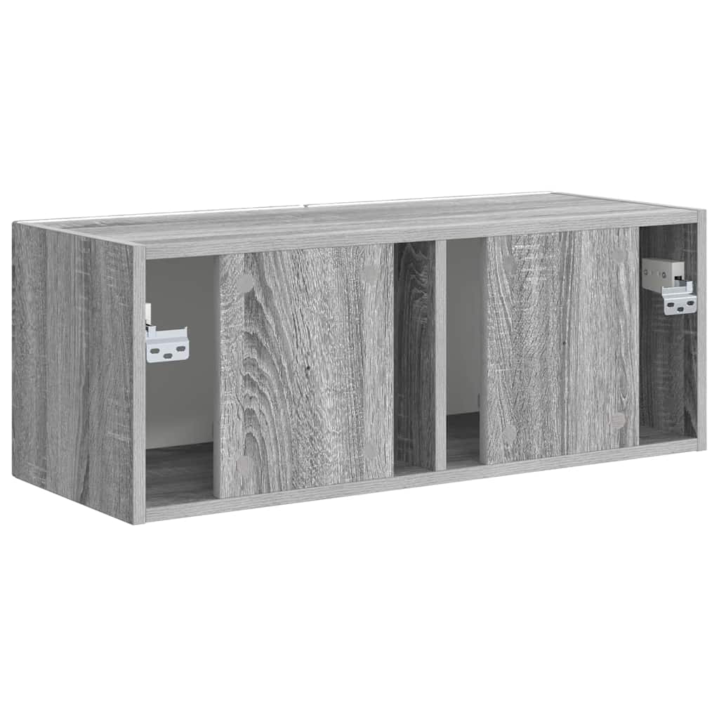 Dulap TV de perete Gri Sonoma 60 x 31 x 29.5 cm Lemn compozit — imaginea 9