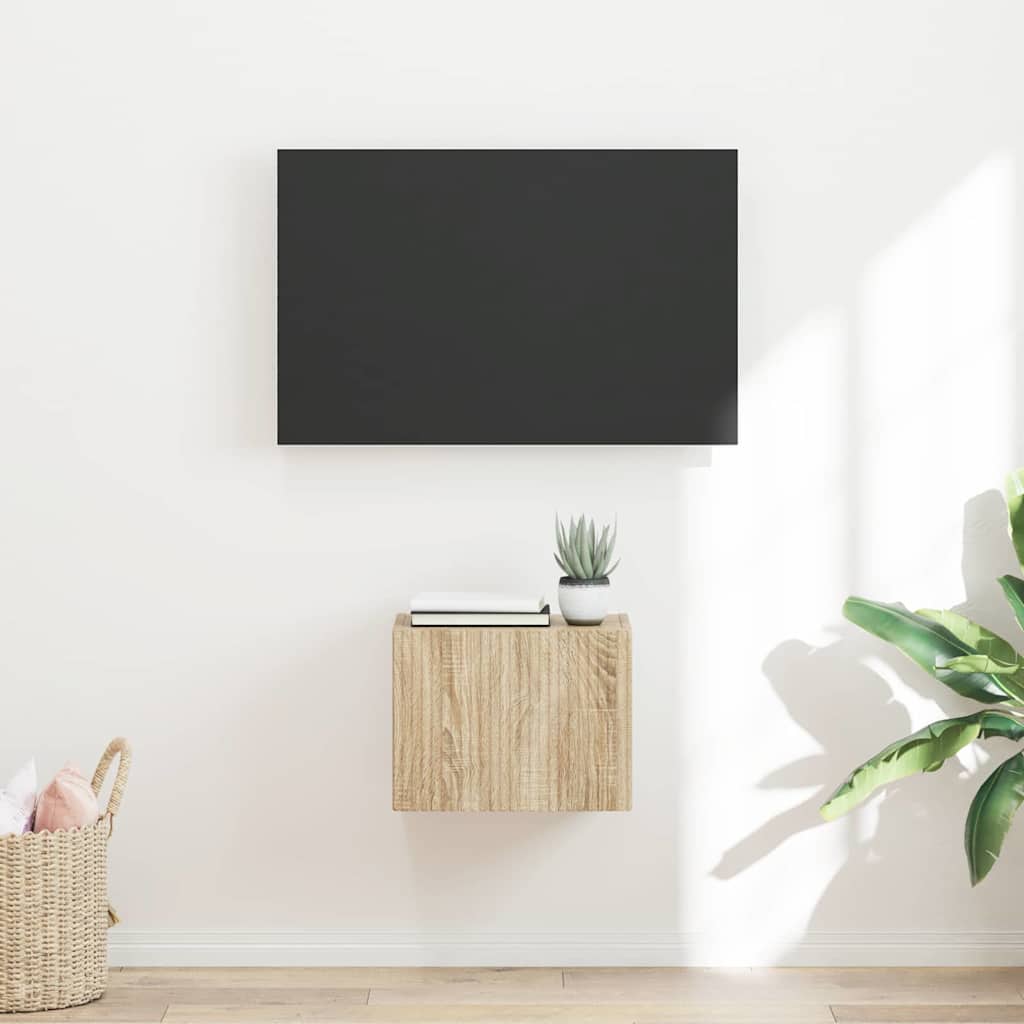 Dulap TV de perete Sonoma 60 x 31 x 29.5 cm Lemn compozit — imaginea 2
