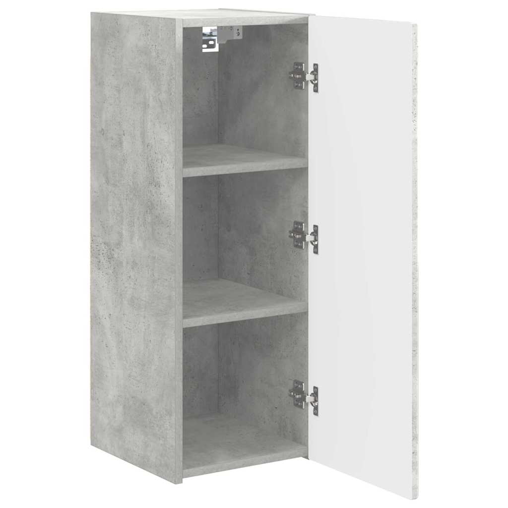 Dulap TV de perete Beton 30 x 31 x 80 cm Lemn compozit — imaginea 6