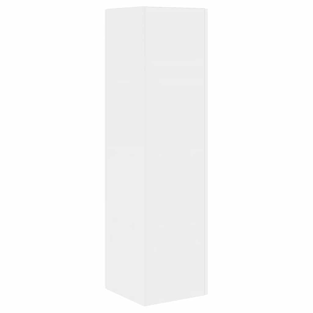 Dulap de colt Alb 27,5x27x102cm Lemn compozit — imaginea 8
