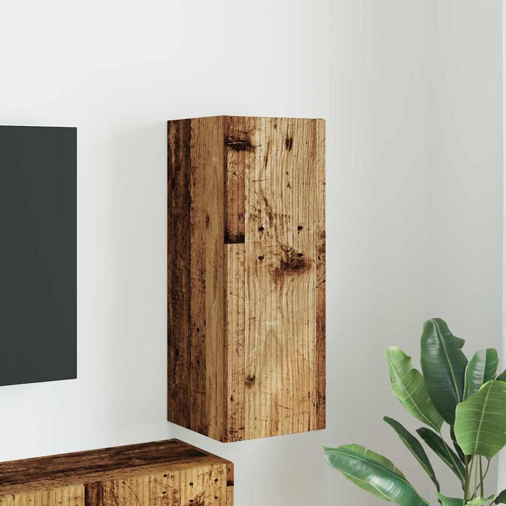 Dulap TV de perete Lemn Vechi 30 x 31 x 80 cm Lemn compozit — imaginea 2