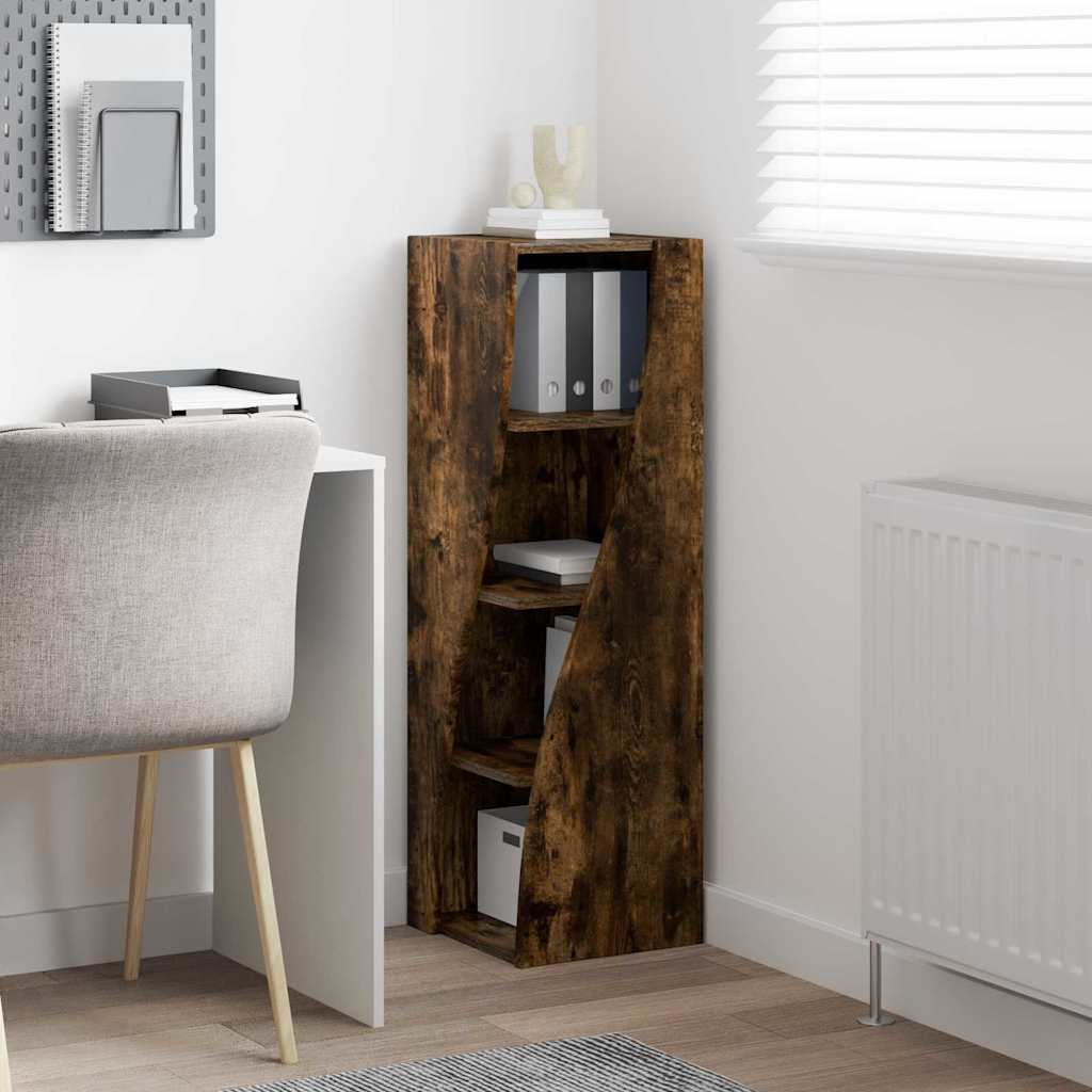 Dulap de colt Alb 32x32x102cm Lemn compozit — imaginea 5