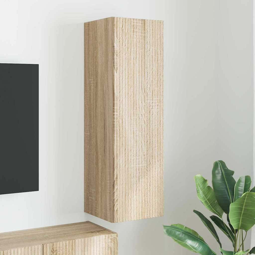 Dulap TV de perete Sonoma 30 x 31 x 100 cm Lemn compozit — imaginea 2