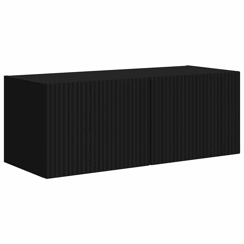 Dulap TV de perete 2 pcs Negru 60 x 31 x 29.5 cm Lemn compozit — imaginea 6