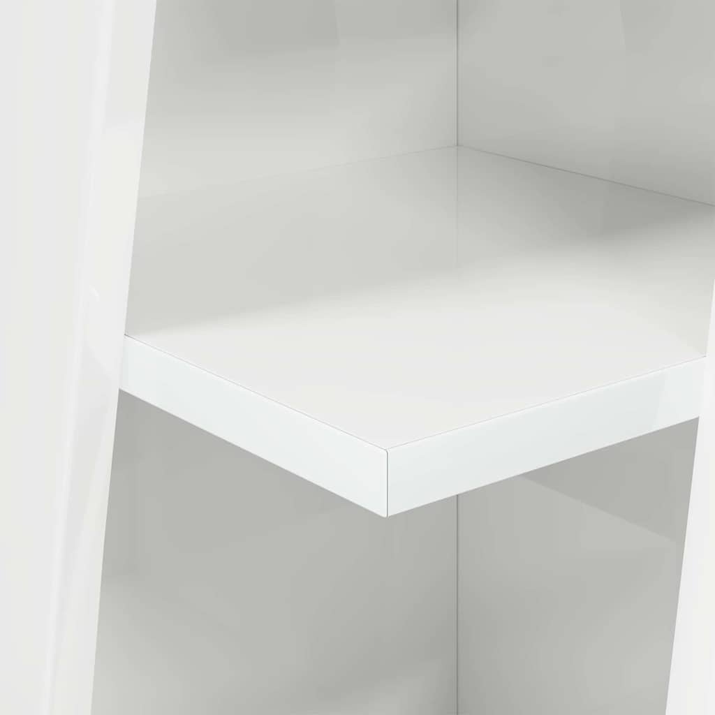Dulap de colt Alb 27,5x27x102cm Lemn compozit — imaginea 9