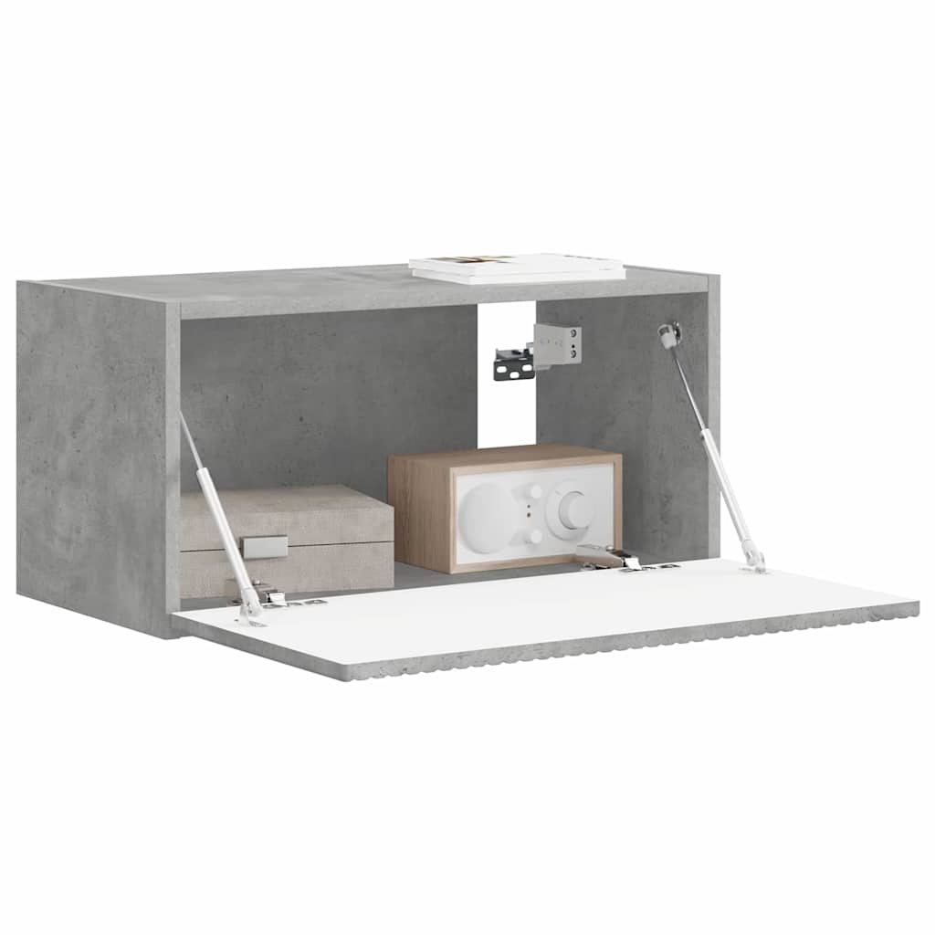 Dulap TV de perete Beton 60 x 31 x 29.5 cm Lemn compozit — imaginea 4