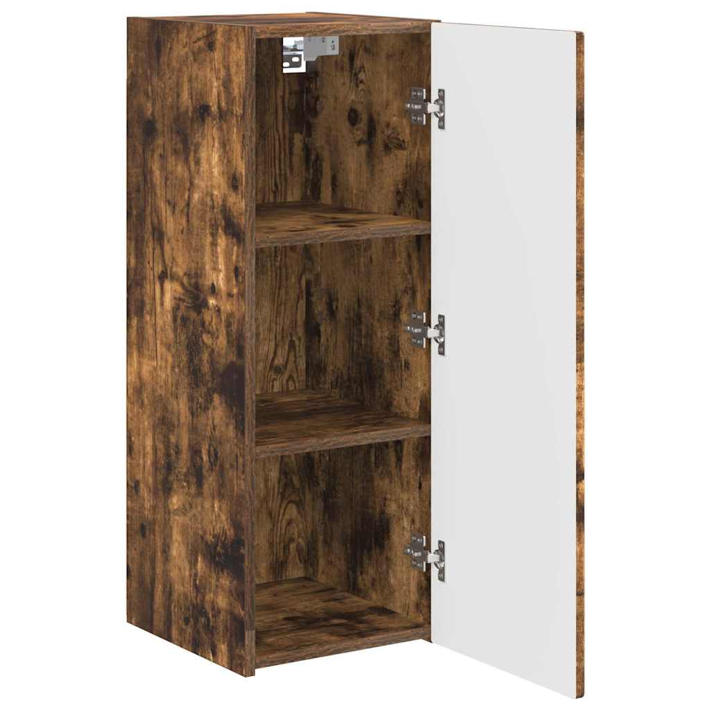 Dulap TV de perete 2 pcs Stejar fumuriu 30 x 31 x 80 cm — imaginea 7