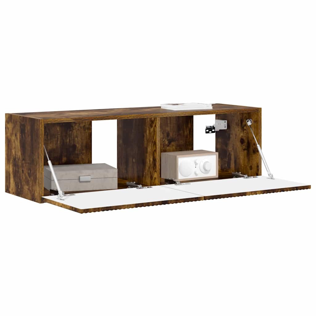 Dulap TV de perete Pe perete Stejar fumuriu 60 x 31 x 29.5 cm — imaginea 4