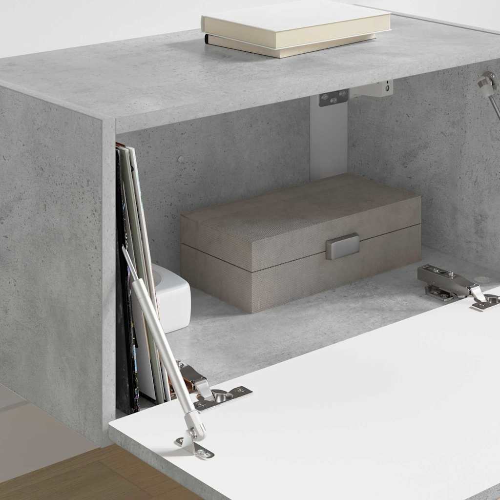 Dulap TV de perete Beton 60 x 31 x 29.5 cm Lemn compozit — imaginea 5