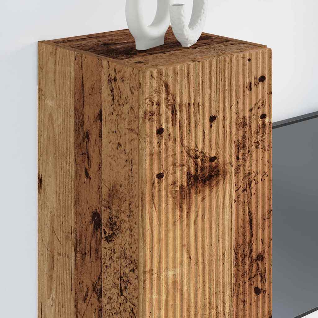 Dulap TV de perete Lemn Vechi 30 x 31 x 80 cm Lemn compozit — imaginea 5
