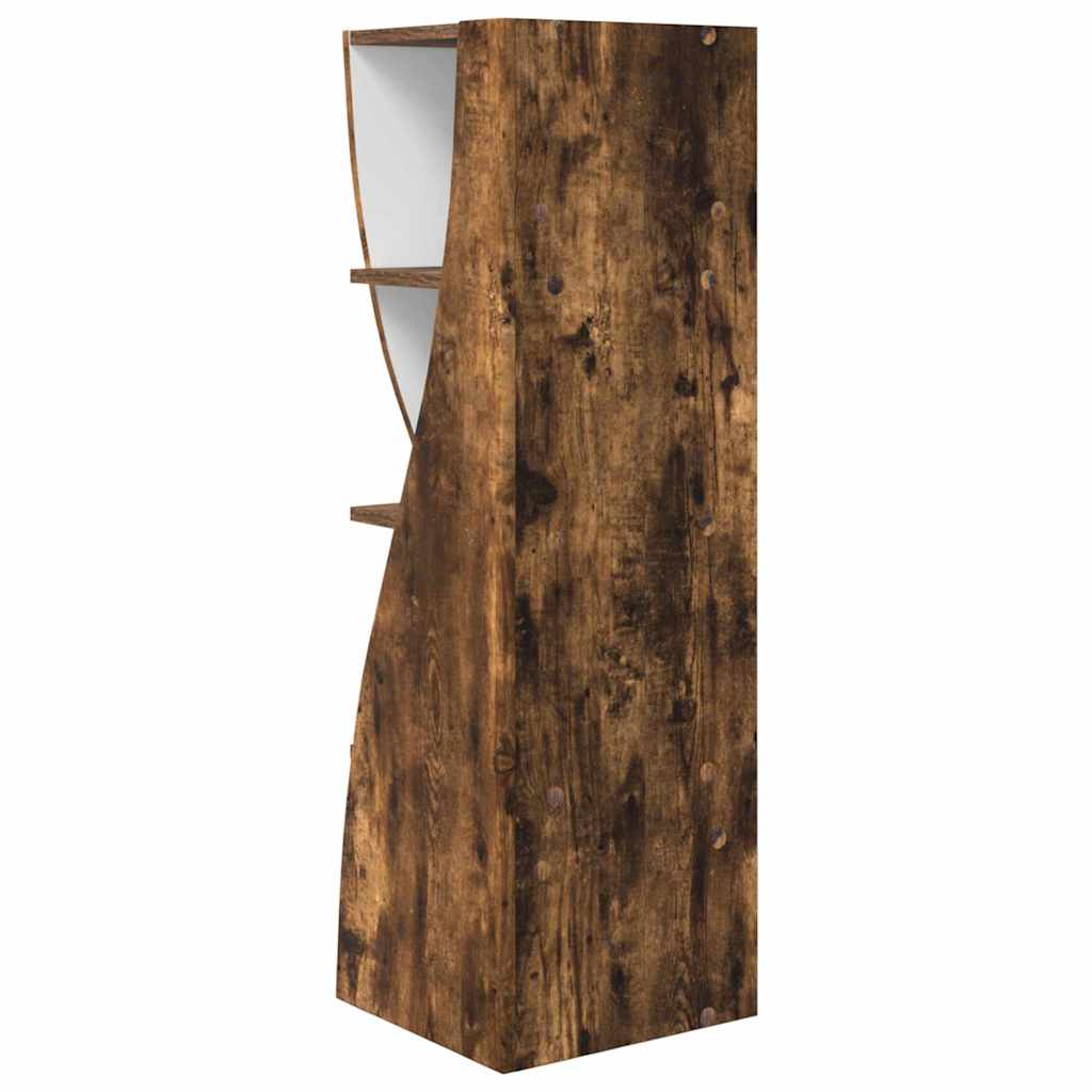 Dulap de colt Alb 32x32x102cm Lemn compozit — imaginea 8