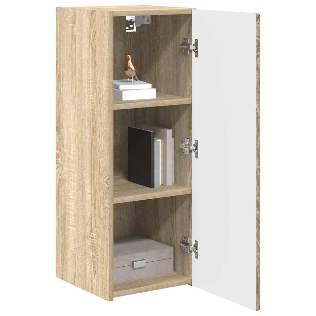 Dulap TV de perete Sonoma 30 x 31 x 80 cm Lemn compozit — imaginea 4