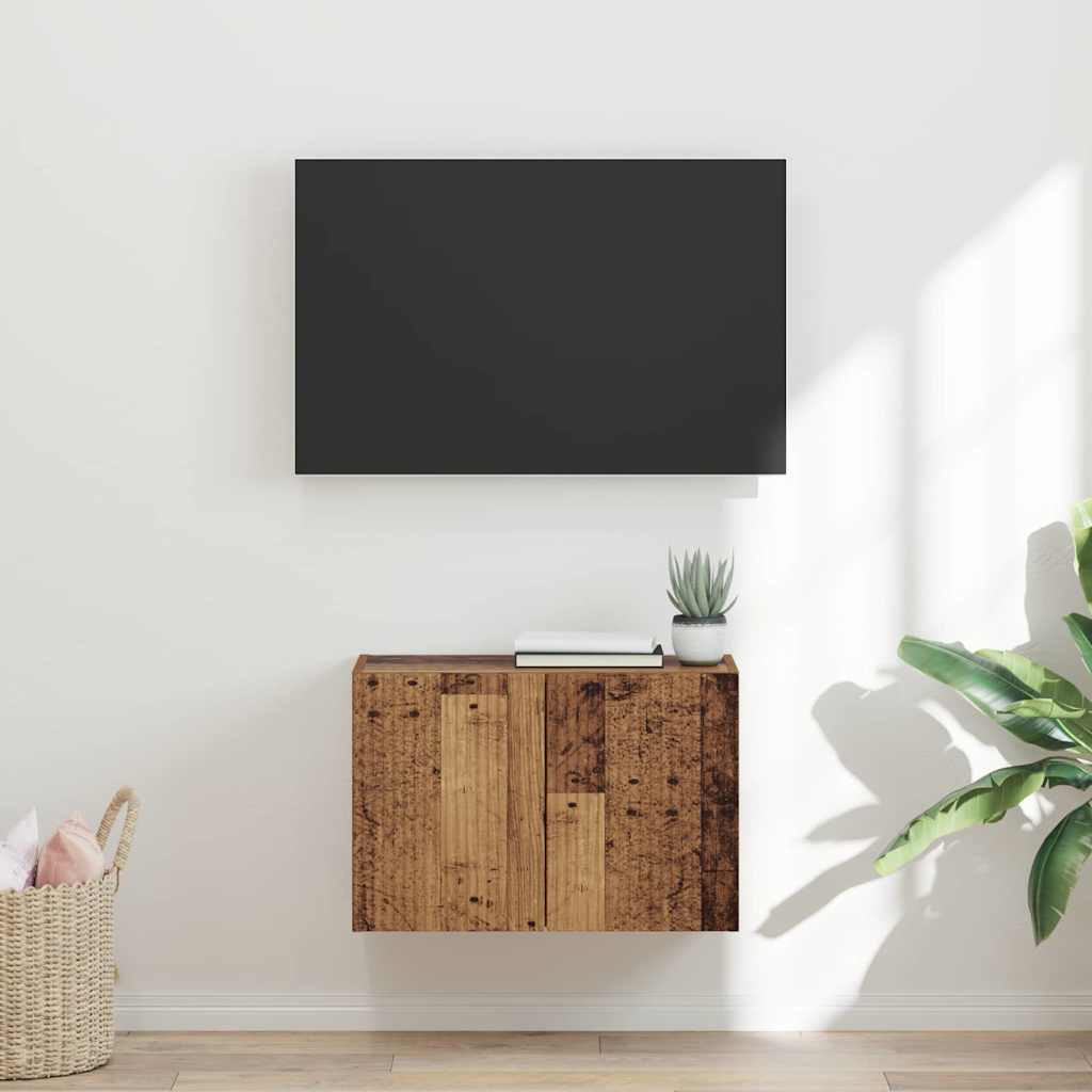 Dulap TV de perete Lemn Vechi 59,5 x 31 x 40 cm Lemn compozit — imaginea 2