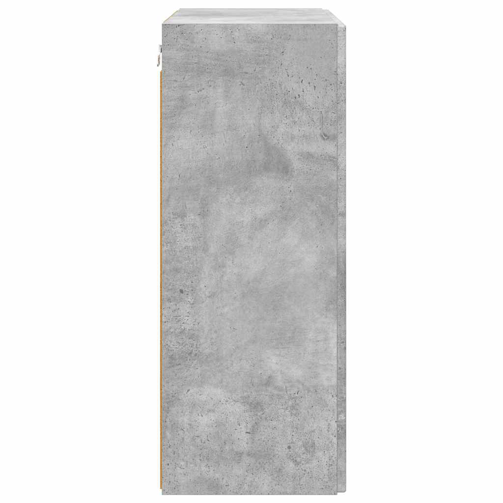 Dulap TV de perete Pe perete Gri din beton 59,5 x 31 x 80 cm — imaginea 8