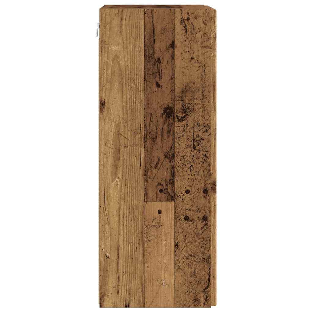 Dulap TV de perete Lemn Vechi 30 x 31 x 80 cm Lemn compozit — imaginea 8