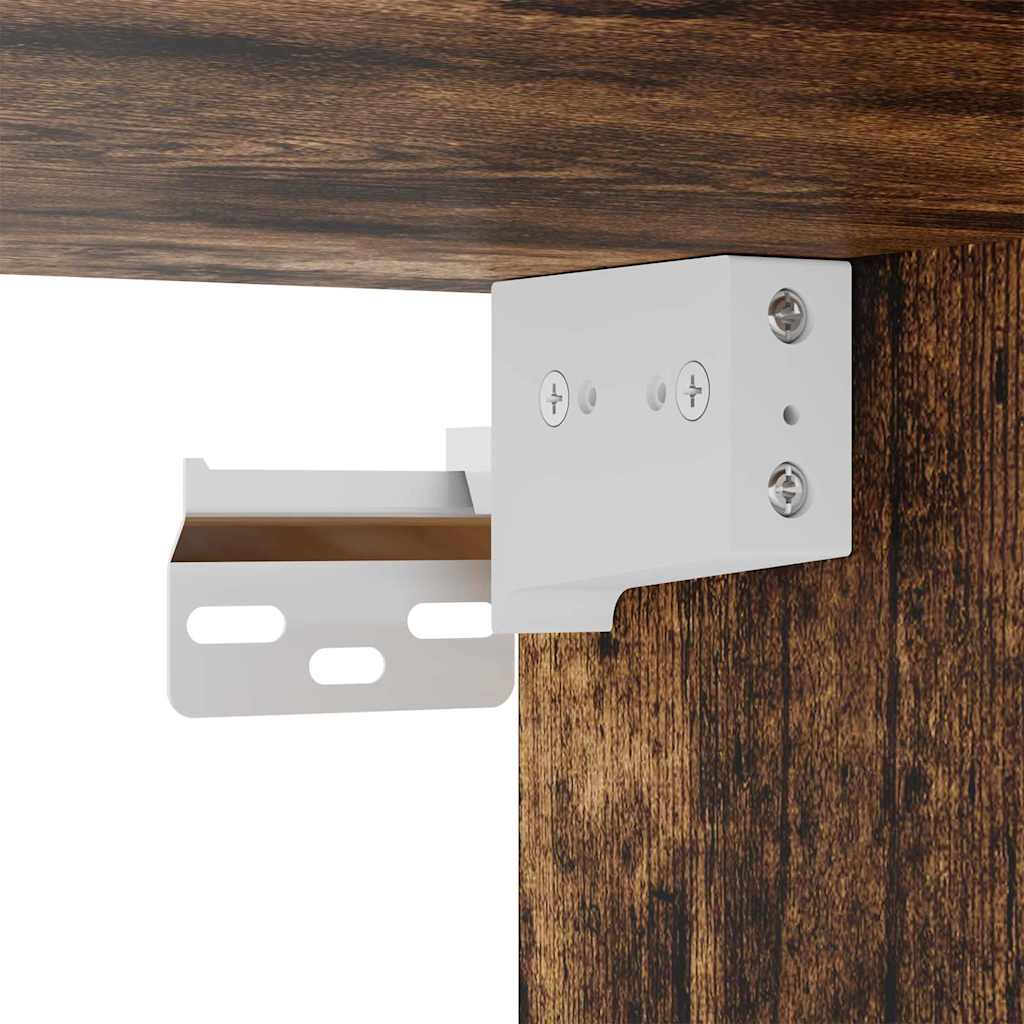 Dulap TV de perete 2 pcs Stejar fumuriu 30 x 31 x 80 cm — imaginea 12