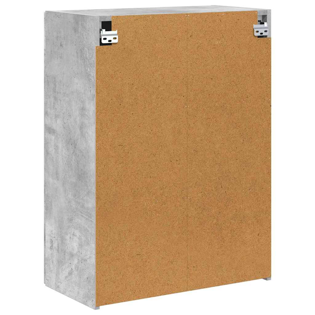 Dulap TV de perete Pe perete Gri din beton 59,5 x 31 x 80 cm — imaginea 9