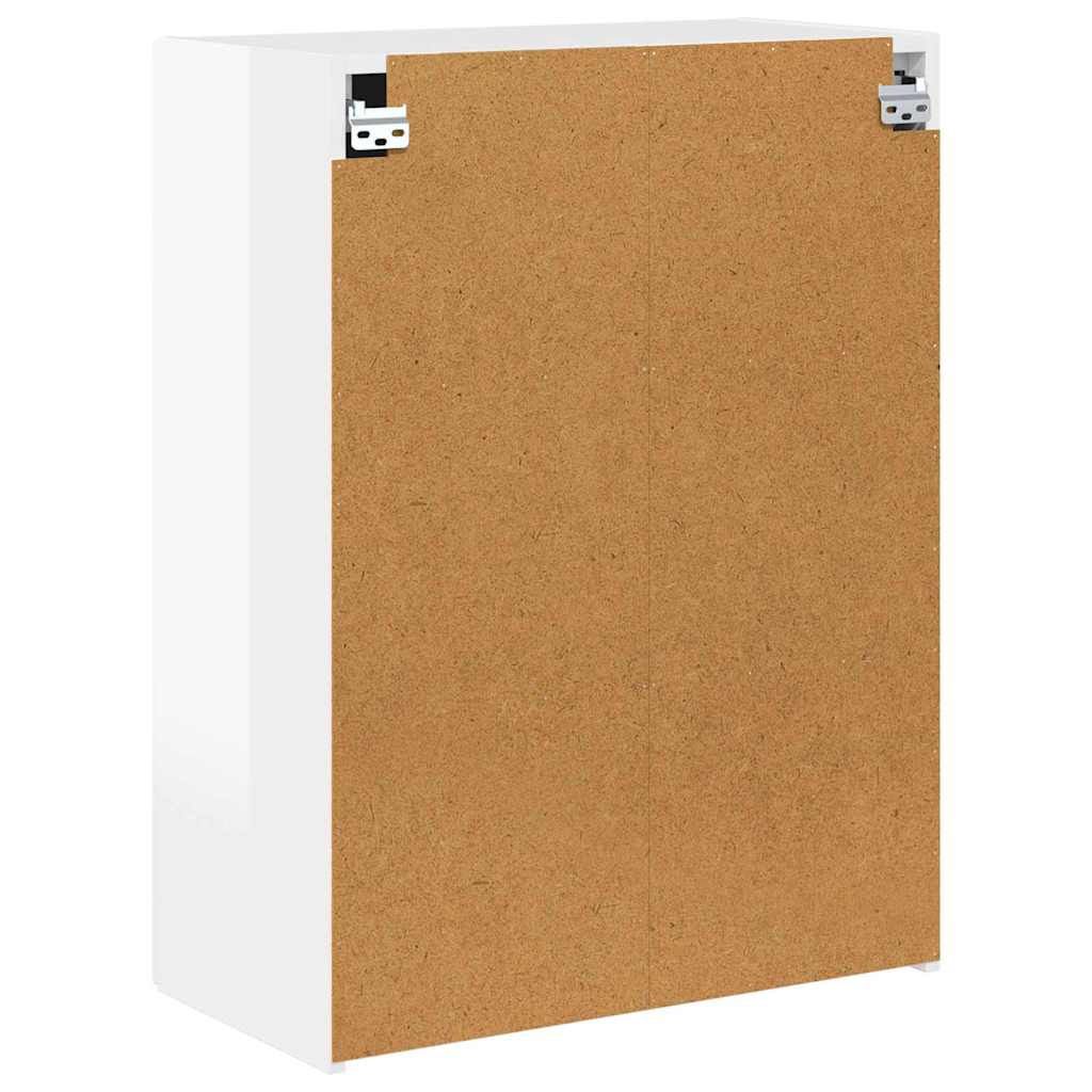 Dulap TV de perete Alb lucios 59,5 x 31 x 80 cm Lemn compozit — imaginea 9