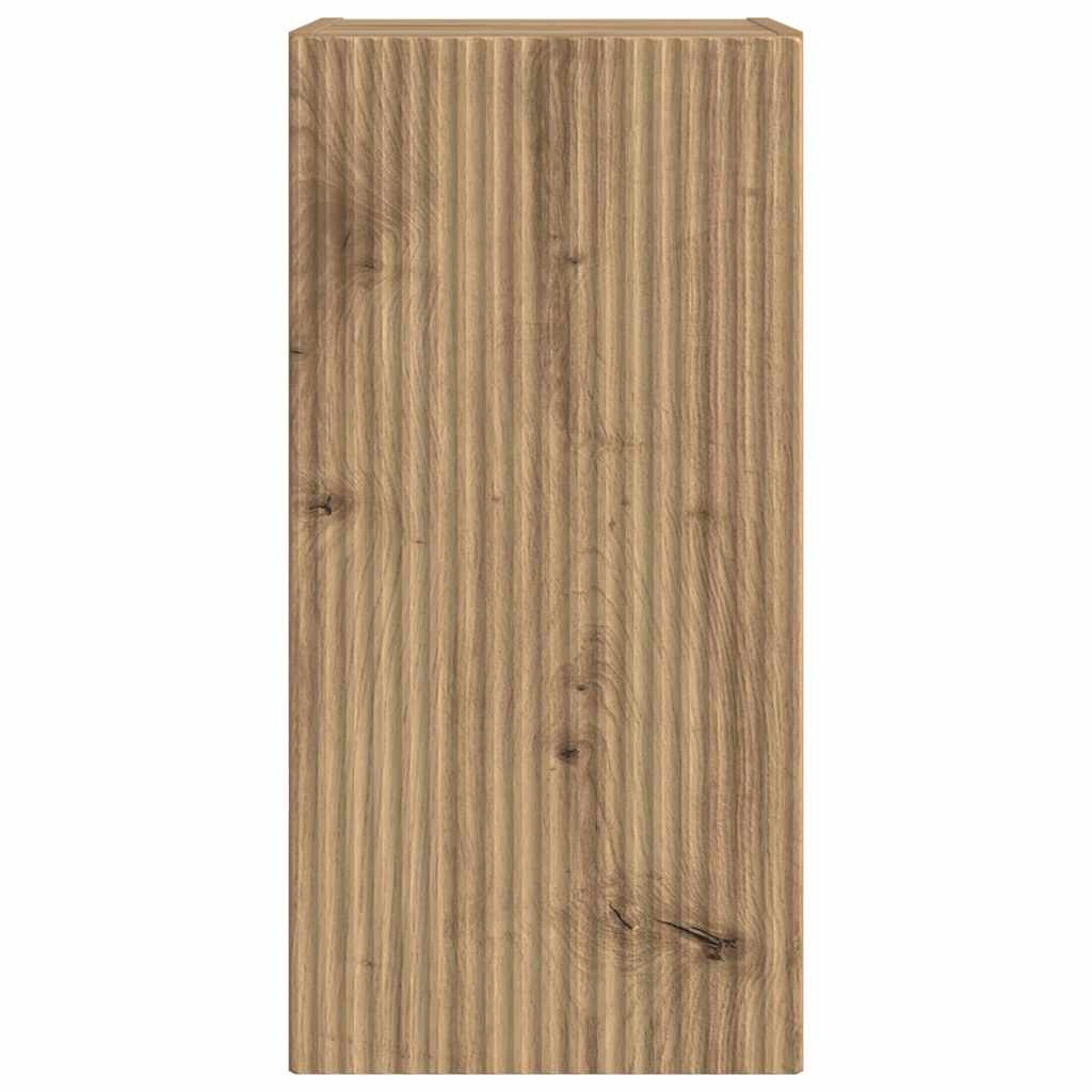 Dulap TV de perete 2 pcs Stejar artizanal 30 x 31 x 60 cm — imaginea 8