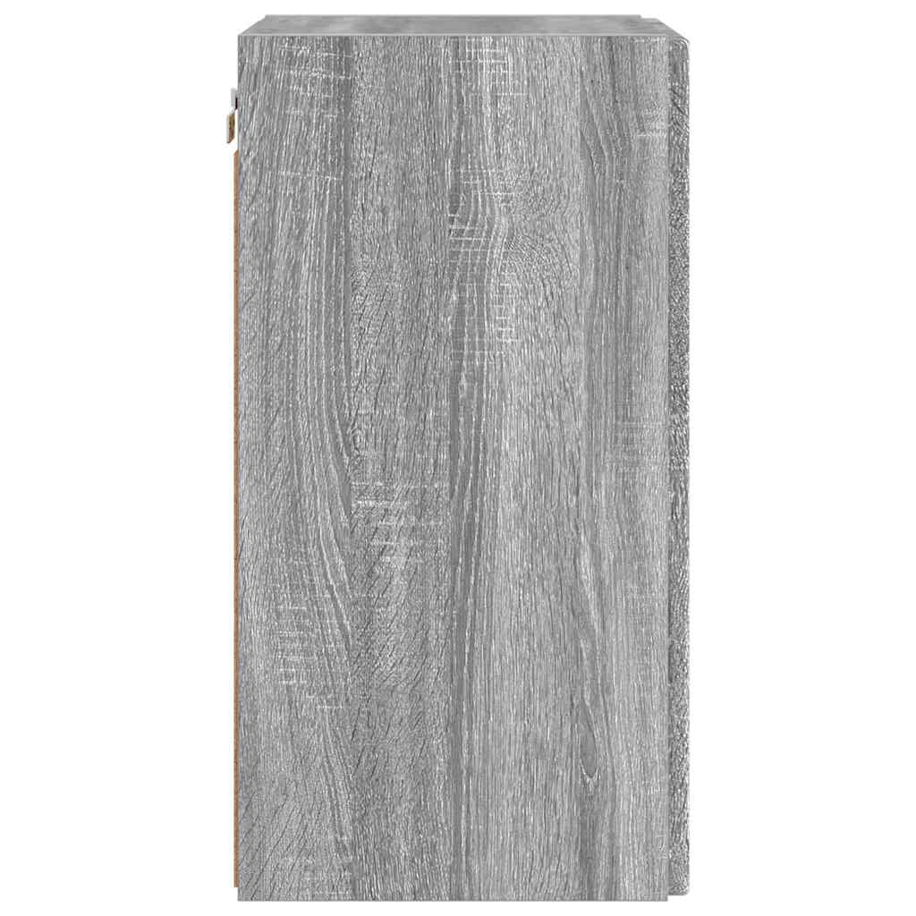 Dulap TV de perete Gri Sonoma 30 x 31 x 60 cm Lemn compozit — imaginea 8