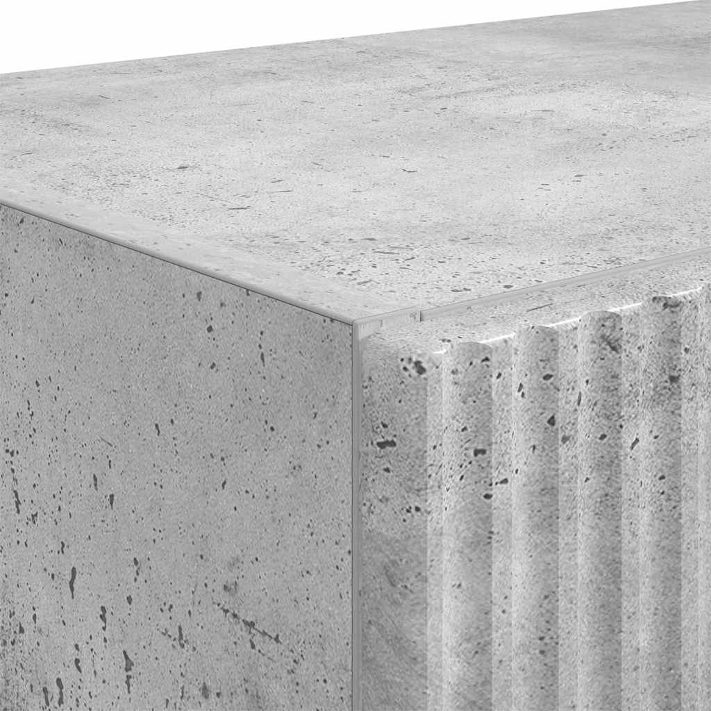 Dulap TV de perete Pe perete Gri din beton 59,5 x 31 x 80 cm — imaginea 10