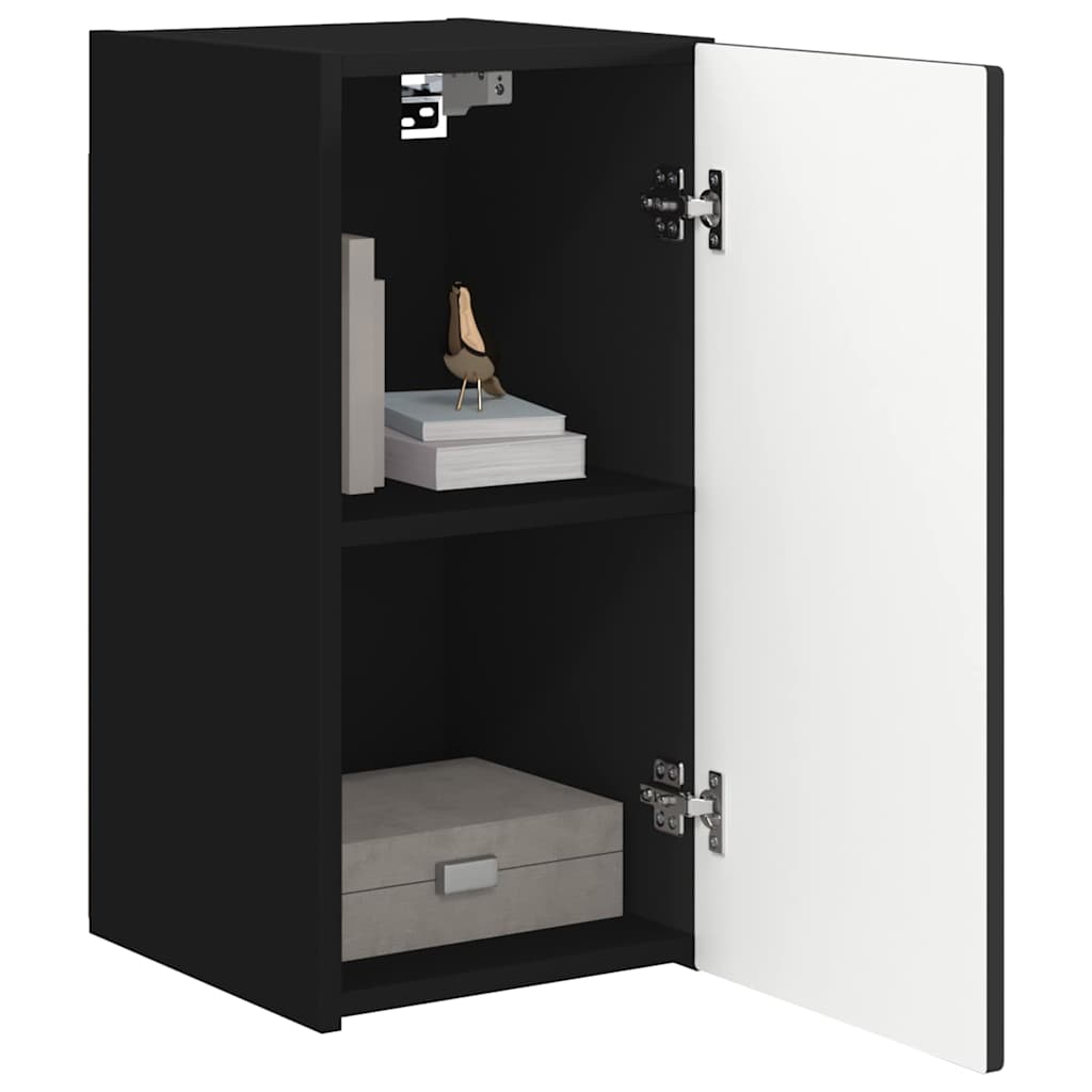 Dulap TV de perete 2 pcs Negru 30 x 31 x 60 cm Lemn compozit — imaginea 4