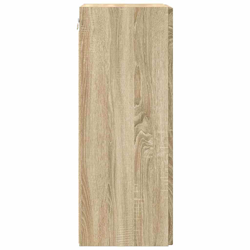 Dulap TV de perete Sonoma 30 x 31 x 80 cm Lemn compozit — imaginea 8