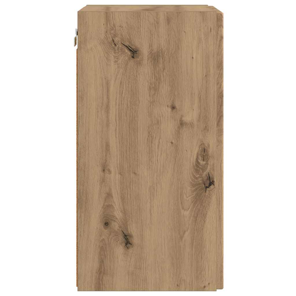 Dulap TV de perete 2 pcs Stejar artizanal 30 x 31 x 60 cm — imaginea 9
