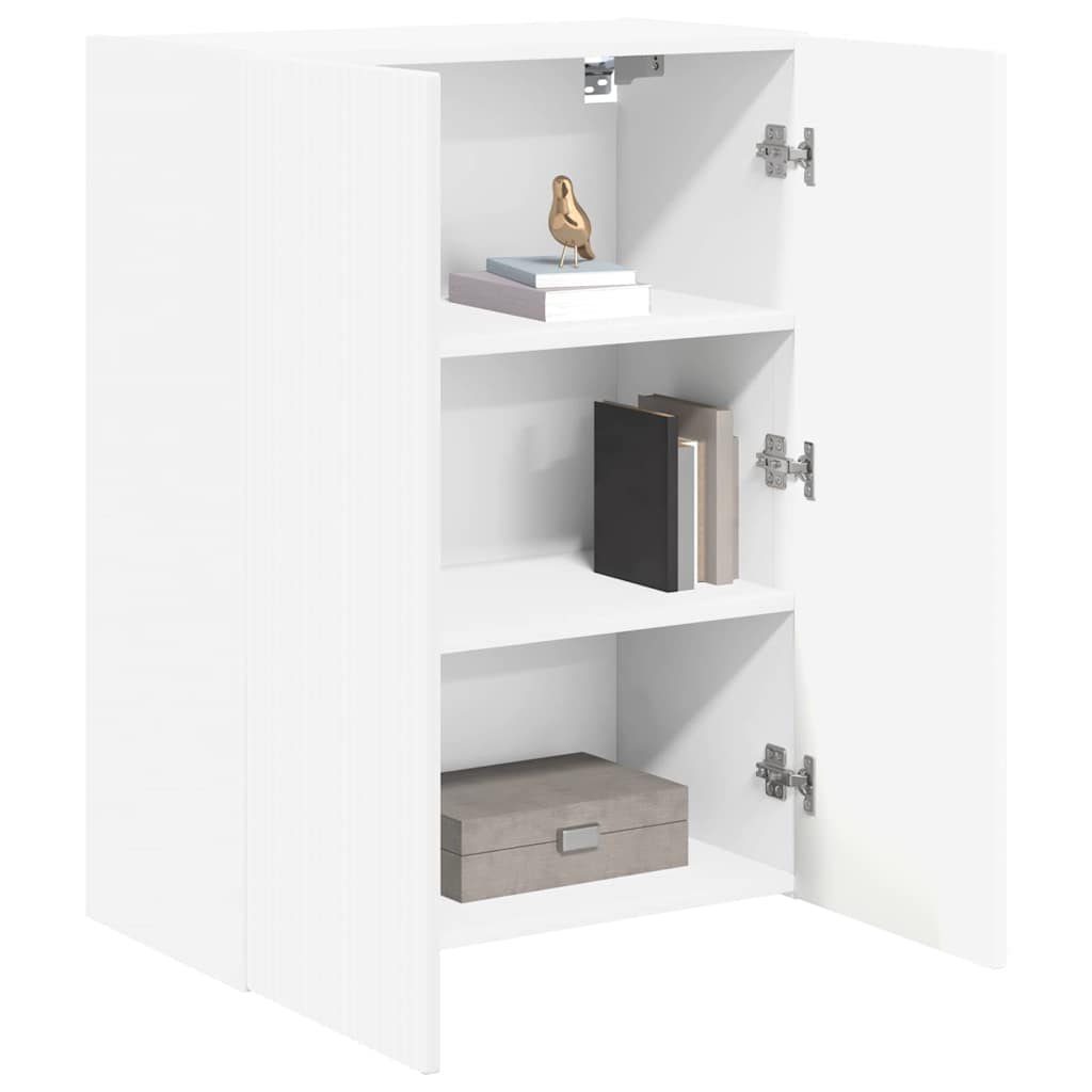 Dulap TV de perete Alb 59,5 x 31 x 80 cm Lemn compozit — imaginea 4
