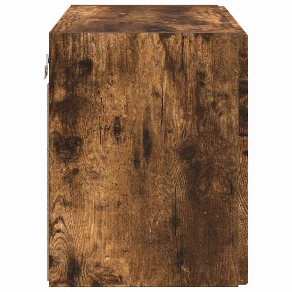 Dulap TV de perete Pe perete Stejar fumuriu 59,5 x 31 x 40 cm — imaginea 8