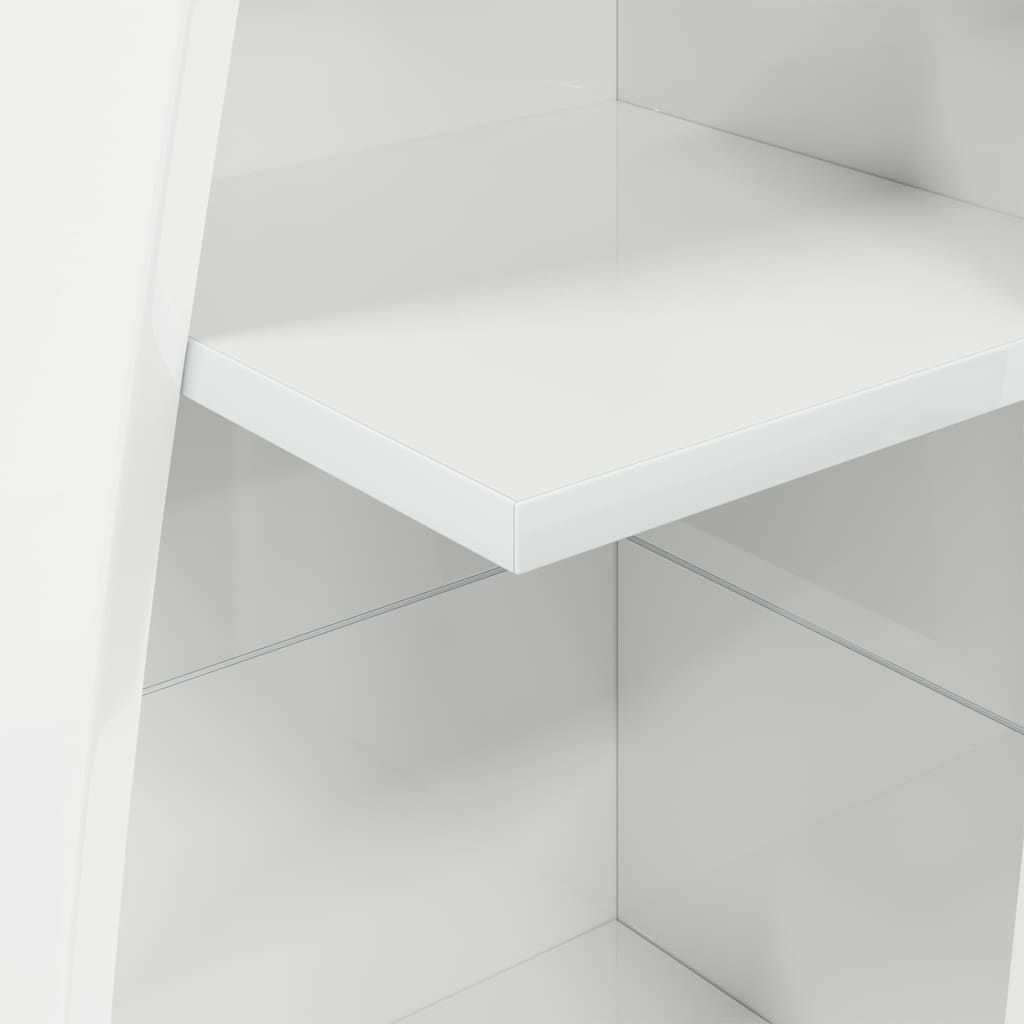 Dulap de colt Alb 27,5x27x140cm Lemn compozit — imaginea 9