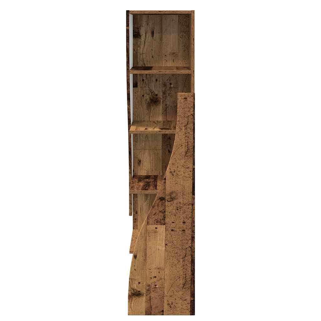 Dulap de colt Alb 32x32x140cm Lemn compozit — imaginea 6